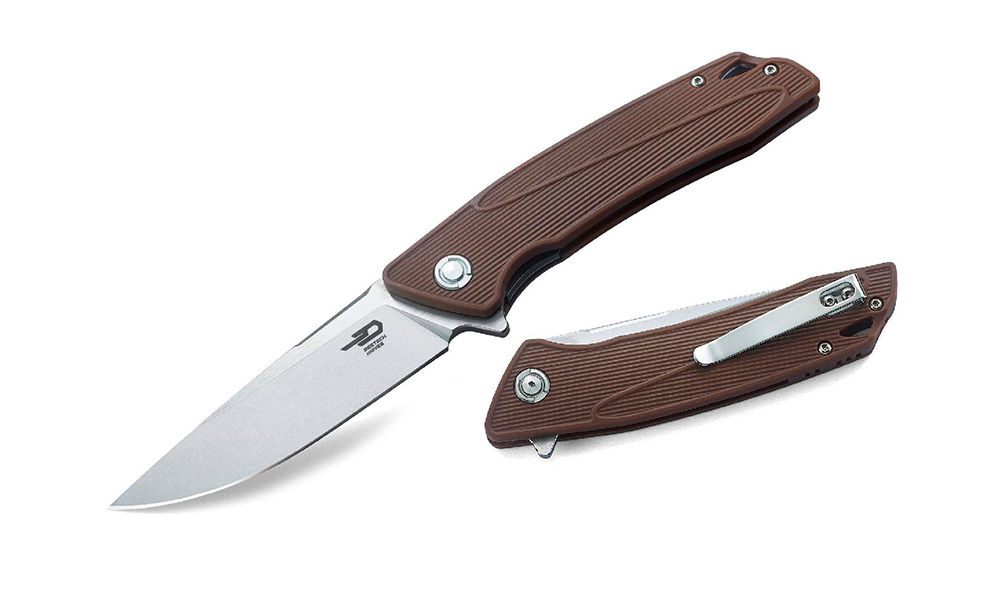Фотография Складной нож Bestech Knife SPIKE коричневый 