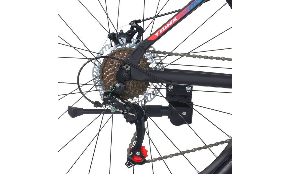 Велосипед Trinx M116 26" розмір S рама 15 2022 Matt-Black-Blue-Red 3
