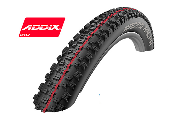 Фотография Покрышка Schwalbe 26x2.25 (57-559) RACING RALPH Performance,TL-Ready, Folding B/B HS425 Addix 67EPI EK black