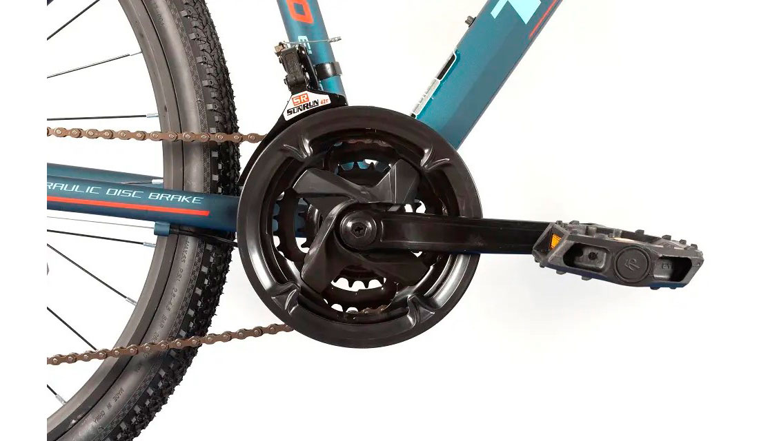 Фотографія Велосипед Trinx M100 Elite Mages 27.5" розмір S рама 16 2022 Matt-Blue-Blue-Red 5