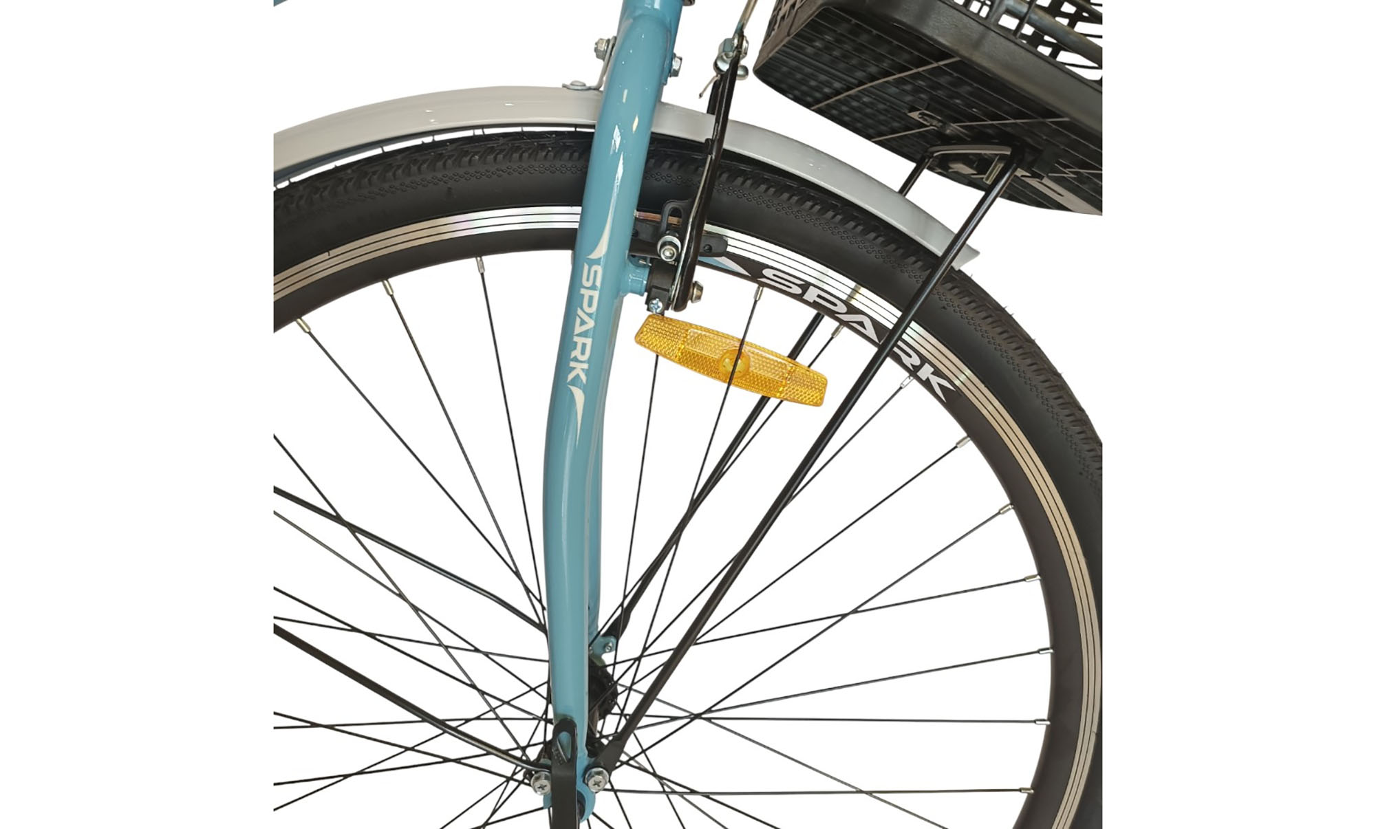 Велосипед SPARK CITY AURA 28", размер M, рама 18", год 2026, голубой 3