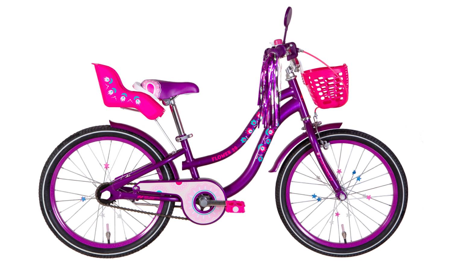 Фотография Велосипед Formula FLOWER PREMIUM 20" рама 10" 2024 Фиолетовый