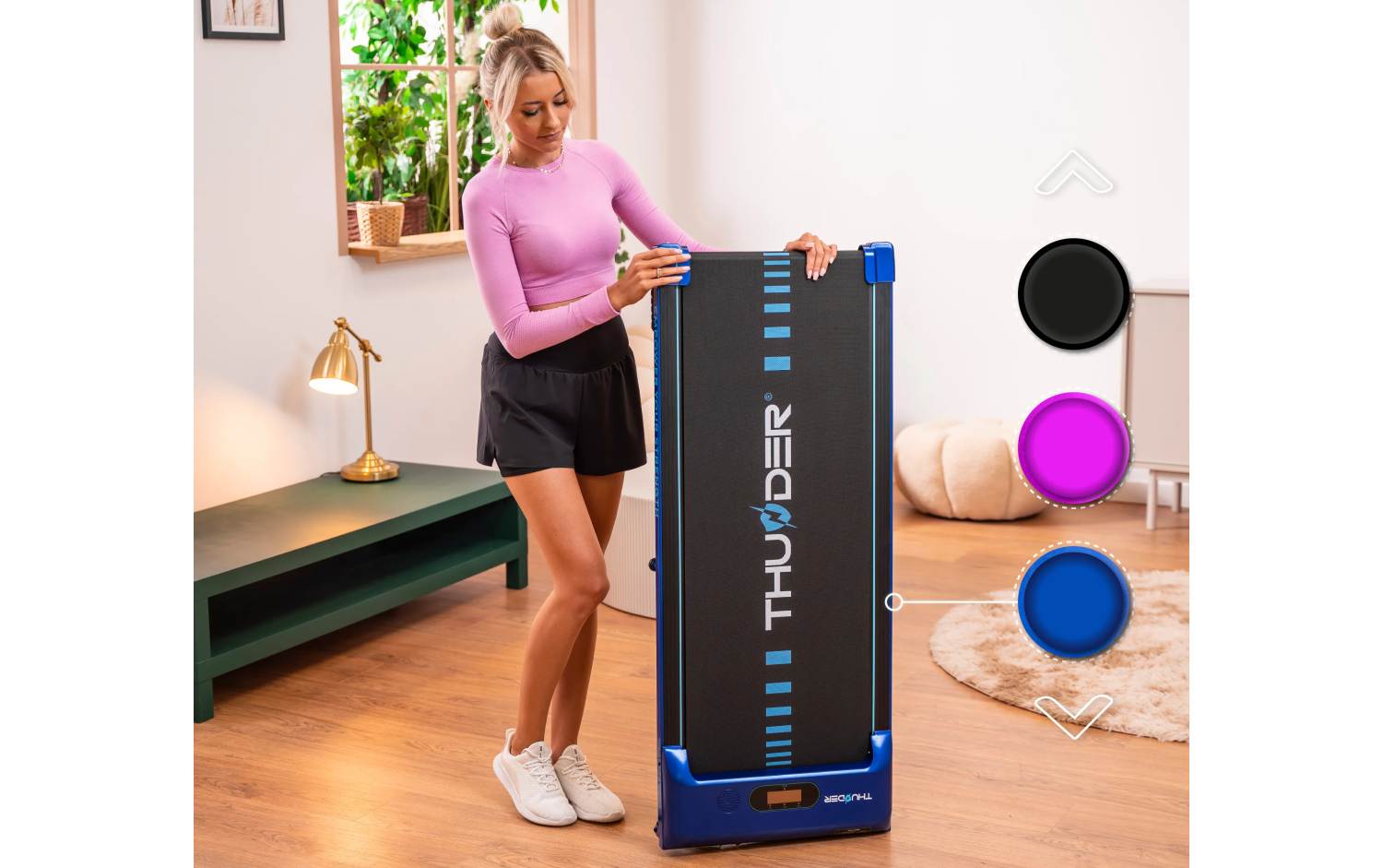 Бігова доріжка електрична THUNDER IDEA-BLUE 2