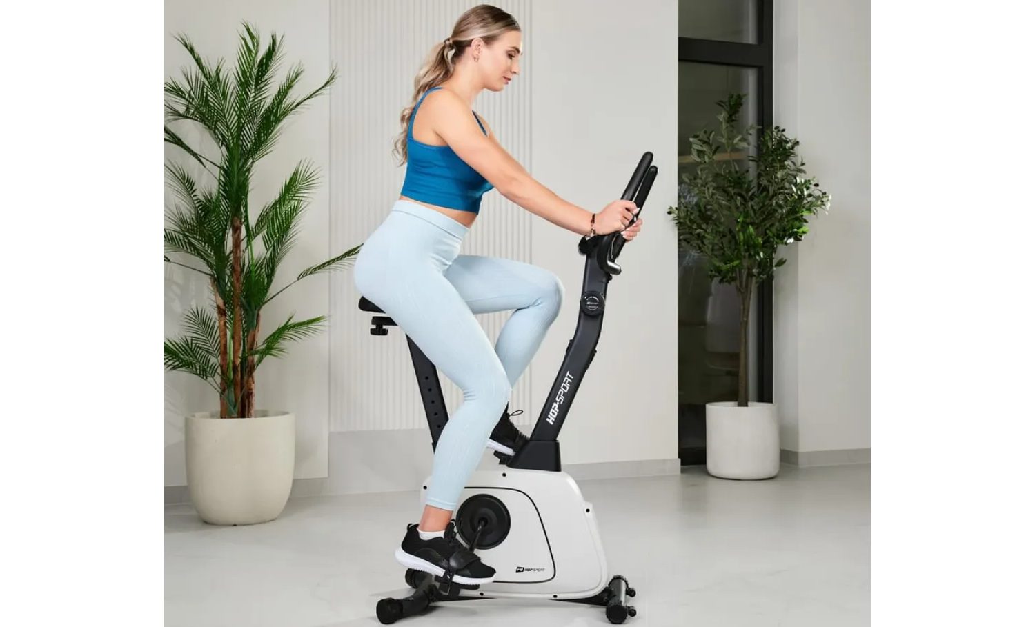 Велотренажер Hop-Sport HS-3000H Nexon магнитный серый 4