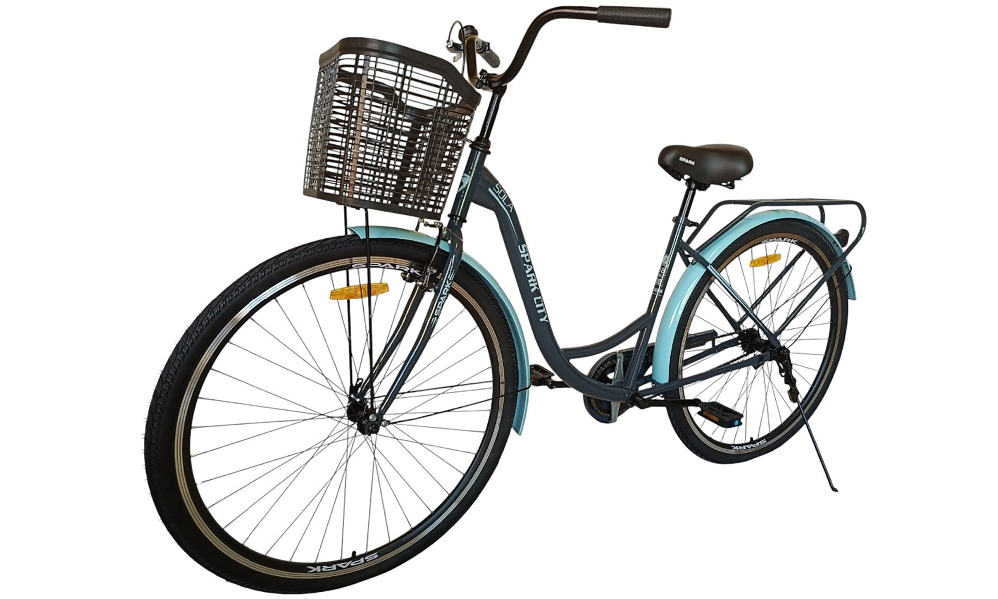 Велосипед SPARK CITY SOLA 28", размер M, рама - 18", год 2026, серый 5 Велосипед SPARK CITY SOLA 28", размер M, рама - 18", год 2026, серый 5