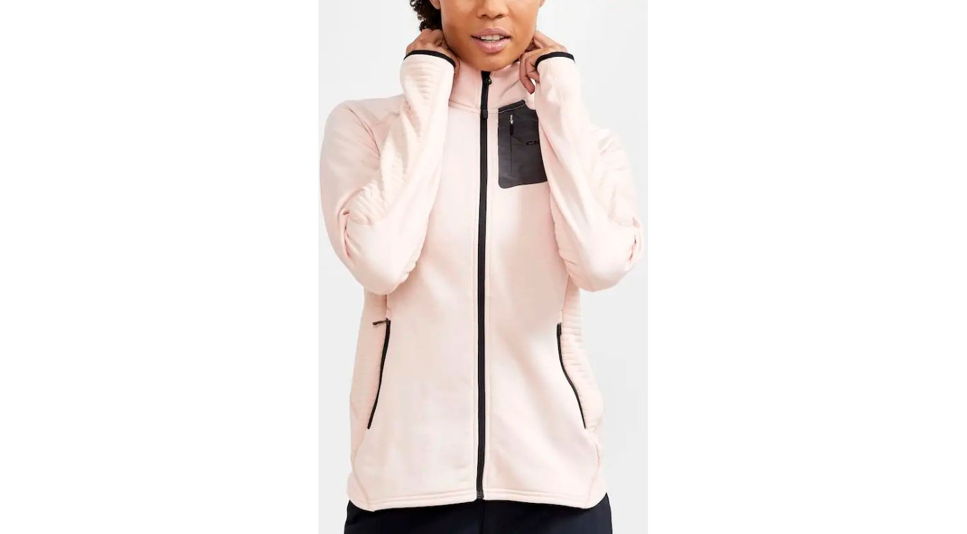 Кофта Craft ADV Tech Fleece Thermal midlayer женский, размер L, сезон AW 21, бежевый 6 Кофта Craft ADV Tech Fleece Thermal midlayer женский, размер L, сезон AW 21, бежевый 6