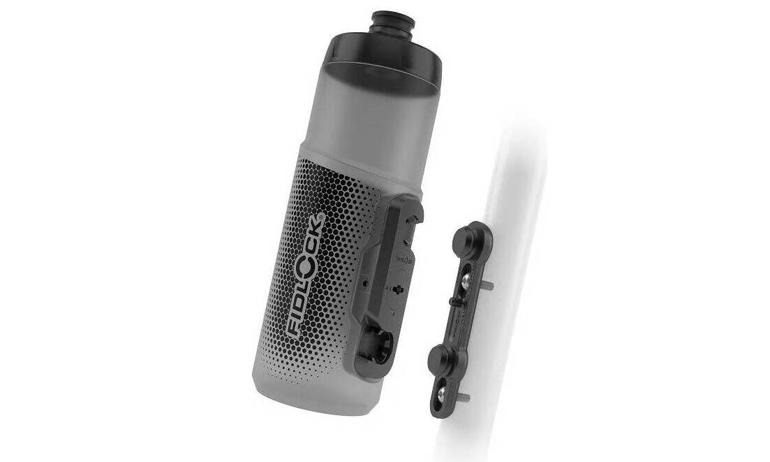 Фляга з конектором та базою FIDLOCK TWIST bottle 600мл., прозорий / чорний Фляга з конектором та базою FIDLOCK TWIST bottle 600мл., прозорий / чорний