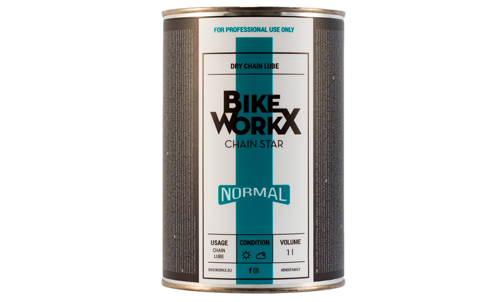 Фотография Смазка для цепи BikeWorkX Chain Star “normal” банка 1 л