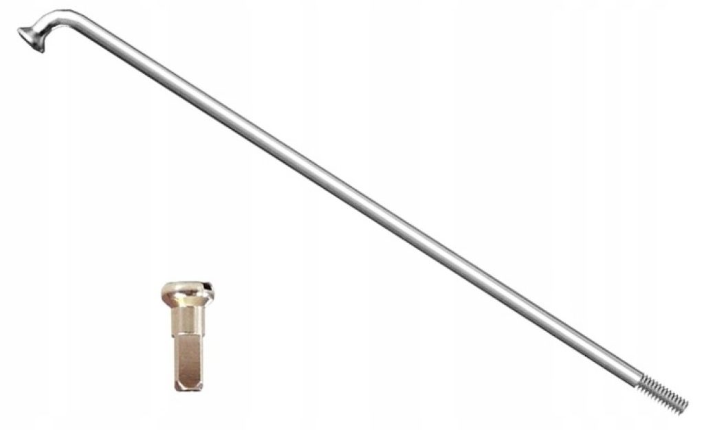 Спица 278 мм, 1 шт, с ниппелем, серебристый 