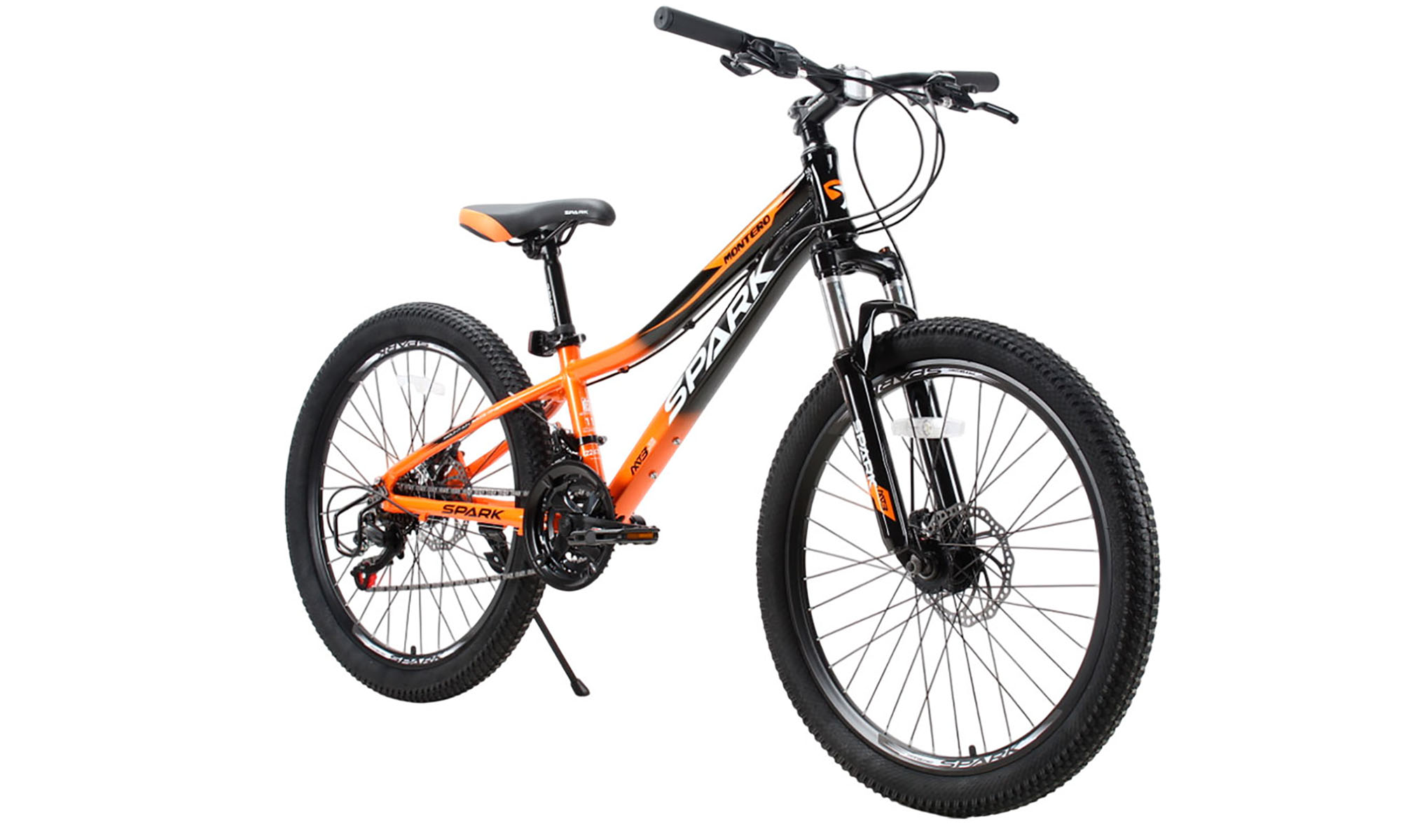 Велосипед SPARK MONTERO JR. 24", размер XXS, рама 11", год 2025, оранжевый с черным 3