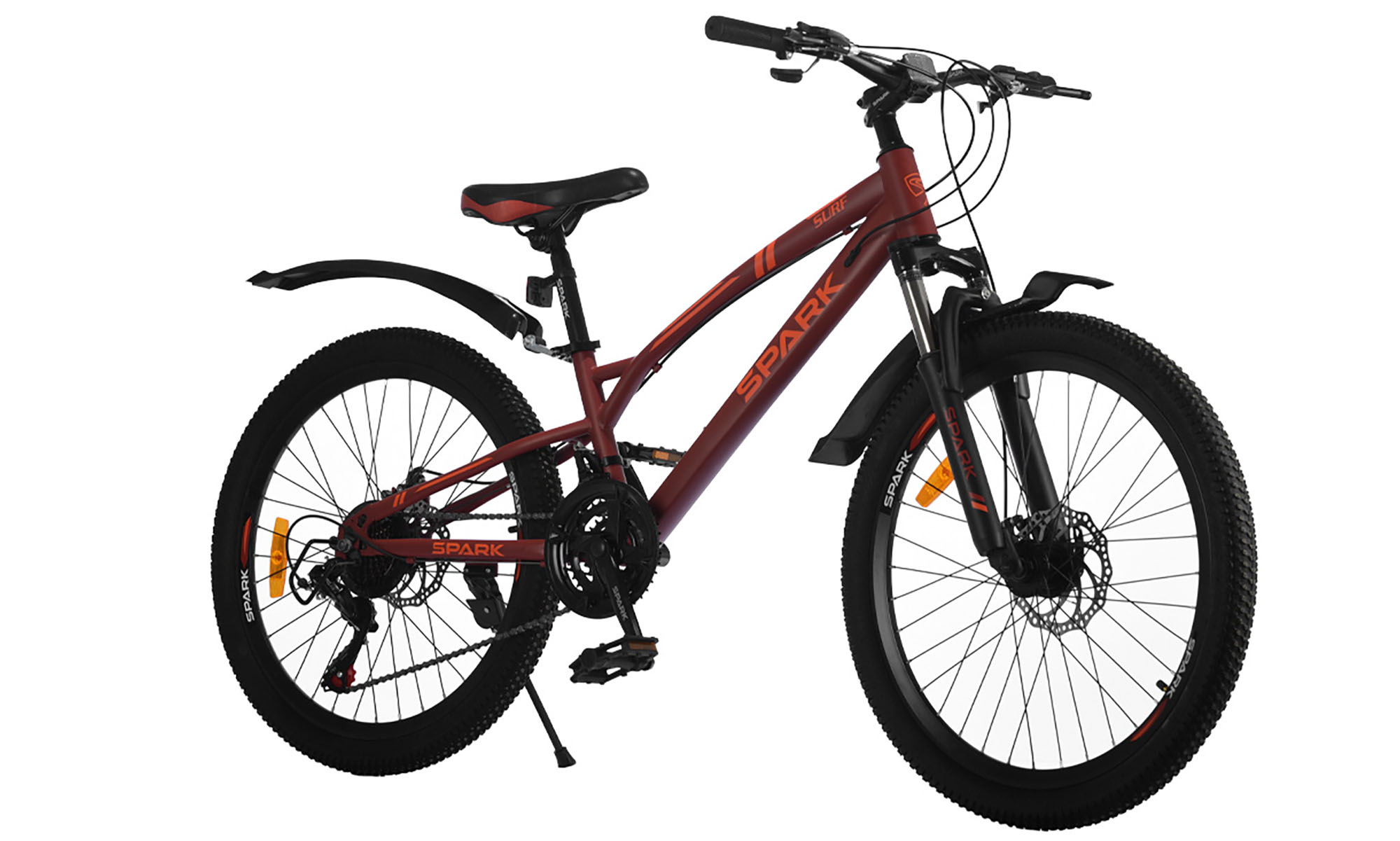 Велосипед SPARK SURF 24", размер XXS, рама 12", год 2026, бордовый 4