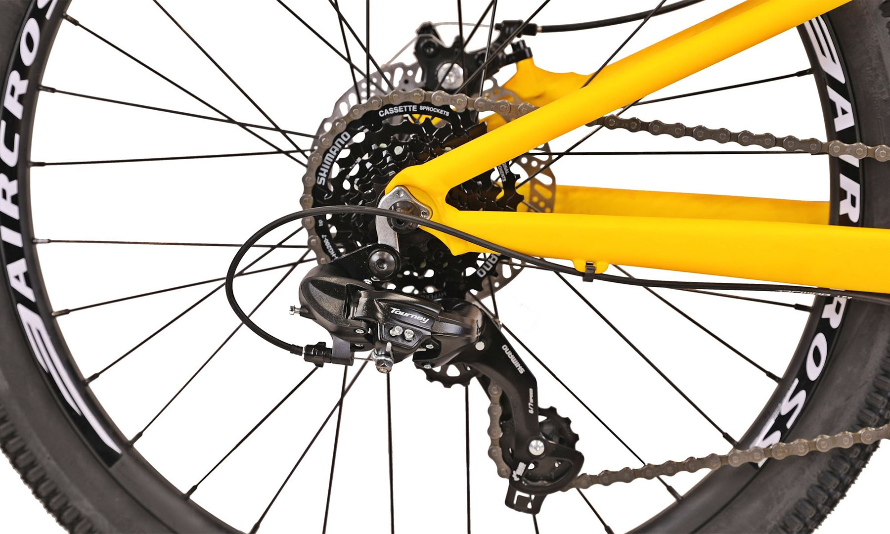 Фотография Велосипед Winner BULLET 24" размер рамы XXS 2024 Желтый (мат) 3