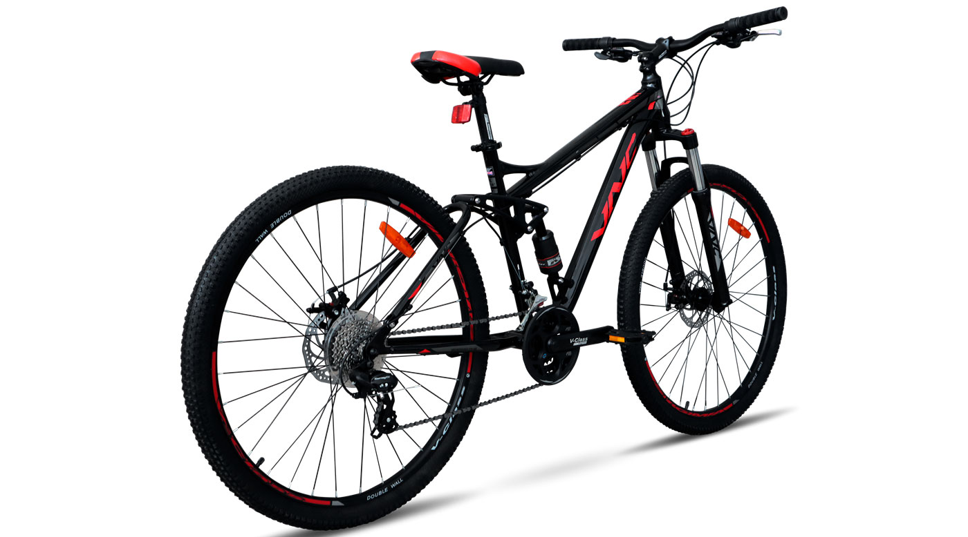 Велосипед VNC HighRider A3 27,5" розмір M рама 17 2023 Чорно-червоний 2