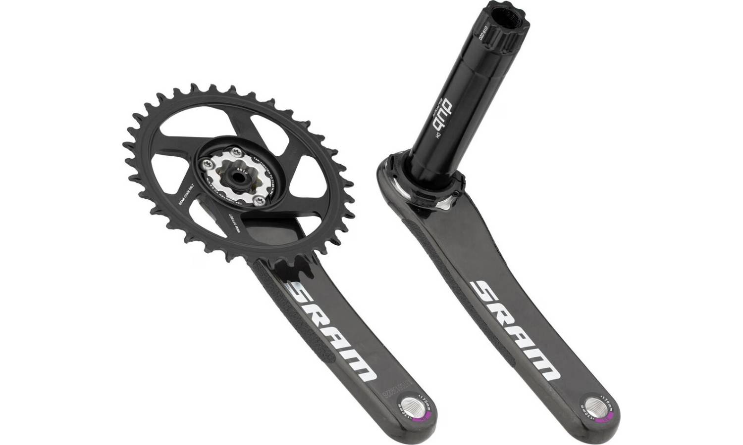 Фотография Шатуны Sram set X01 All Downhill DUB83 165 w Direct Mount 34t X-SYNC 2 Chainring Black B1 3