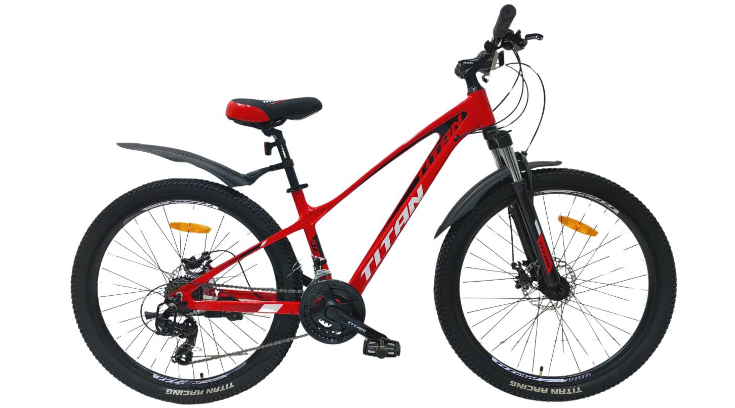 Фотографія Велосипед Titan Stricker 26", розмір XS рама 14" (2024), Червоний