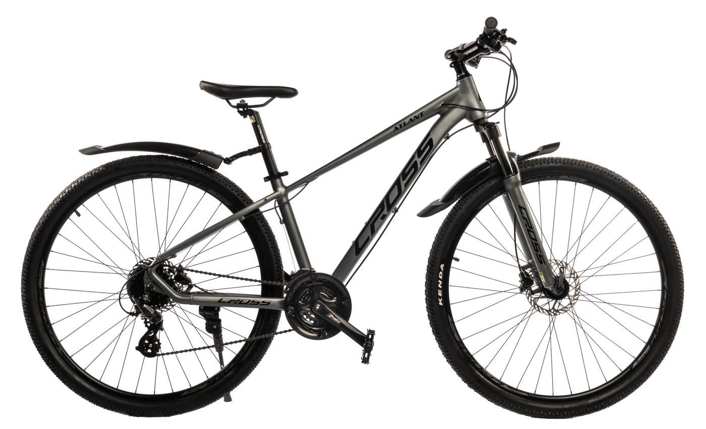 Фотографія Велосипед Cross Atlant 29" розмір S рама 15 2022 Сірий-Чорний 