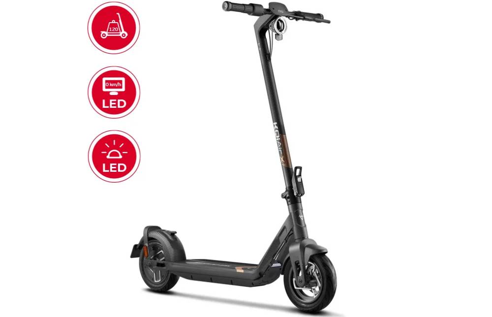 Электросамокат NIU KQi Air X Full Carbon UltraLight 9,5", 350(700)W, 9,4Ah, App, черно-желтый 6