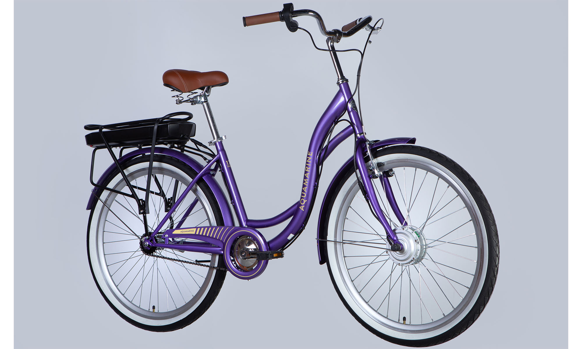 Велосипед з електроприводом Dorozhnik eAQUAMARINE BH 26", розмір M, рама 17" 36B 12.5А*г 350Вт, 2025, фіолетовий YS 770 2
