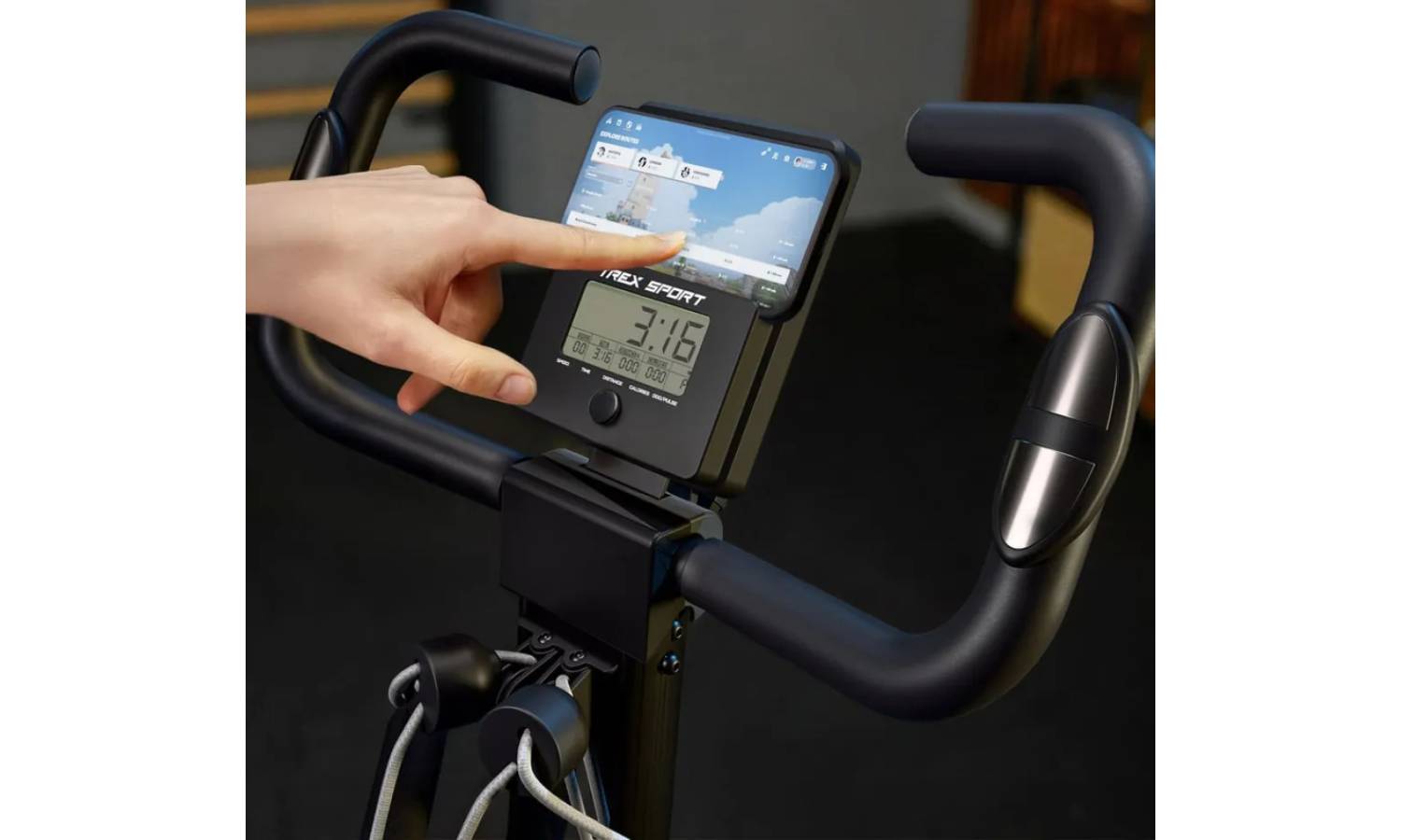 Велотренажер складной Trex Sport TX-390XB TRIBER магнитный черный 7 Велотренажер складной Trex Sport TX-390XB TRIBER магнитный черный 7