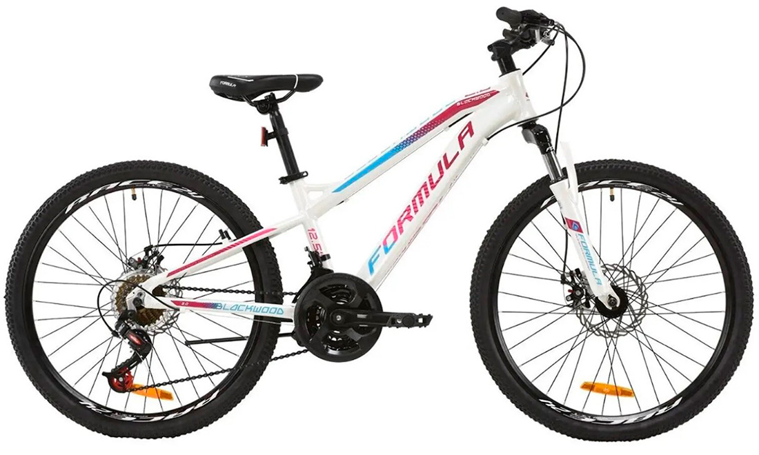 Велосипед Formula BLACKWOOD 2.0 AM DD 24" (2021) 2021 Біло-фіолетовий 2