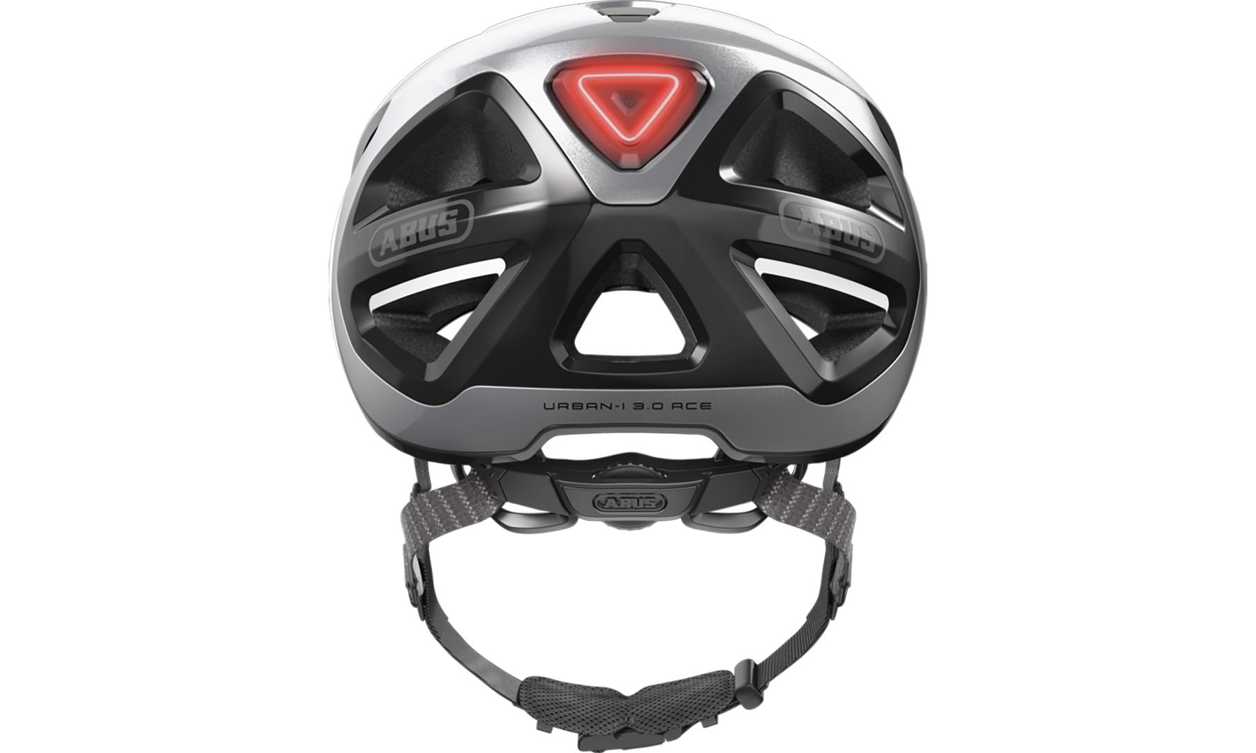 ABUS URBAN-I 3.0 ACE GLEAM SILLE, розмір M (52-58 см), срібло 4