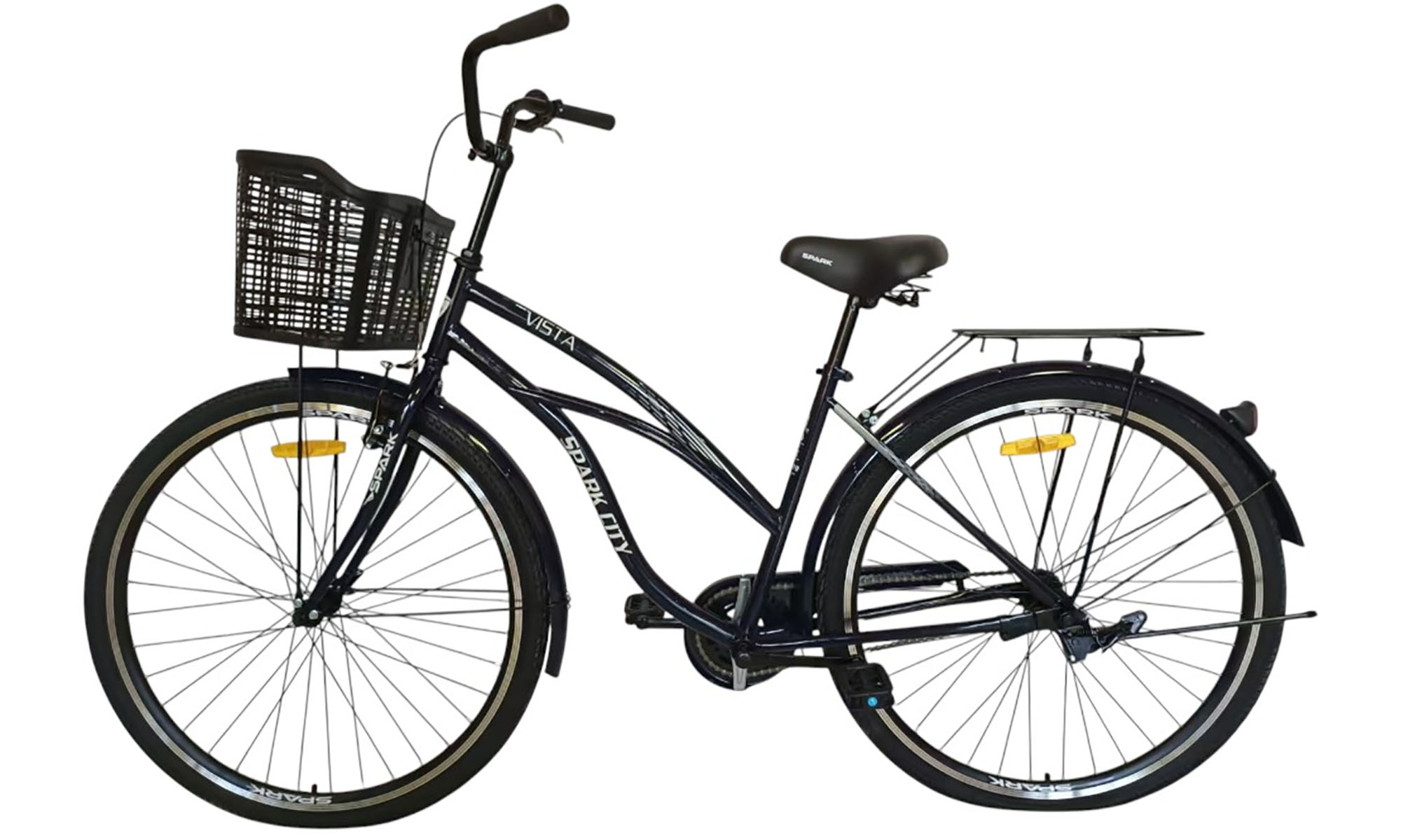 Велосипед SPARK CITY VISTA 28", размер M, рама - 18", год 2026, черный 4