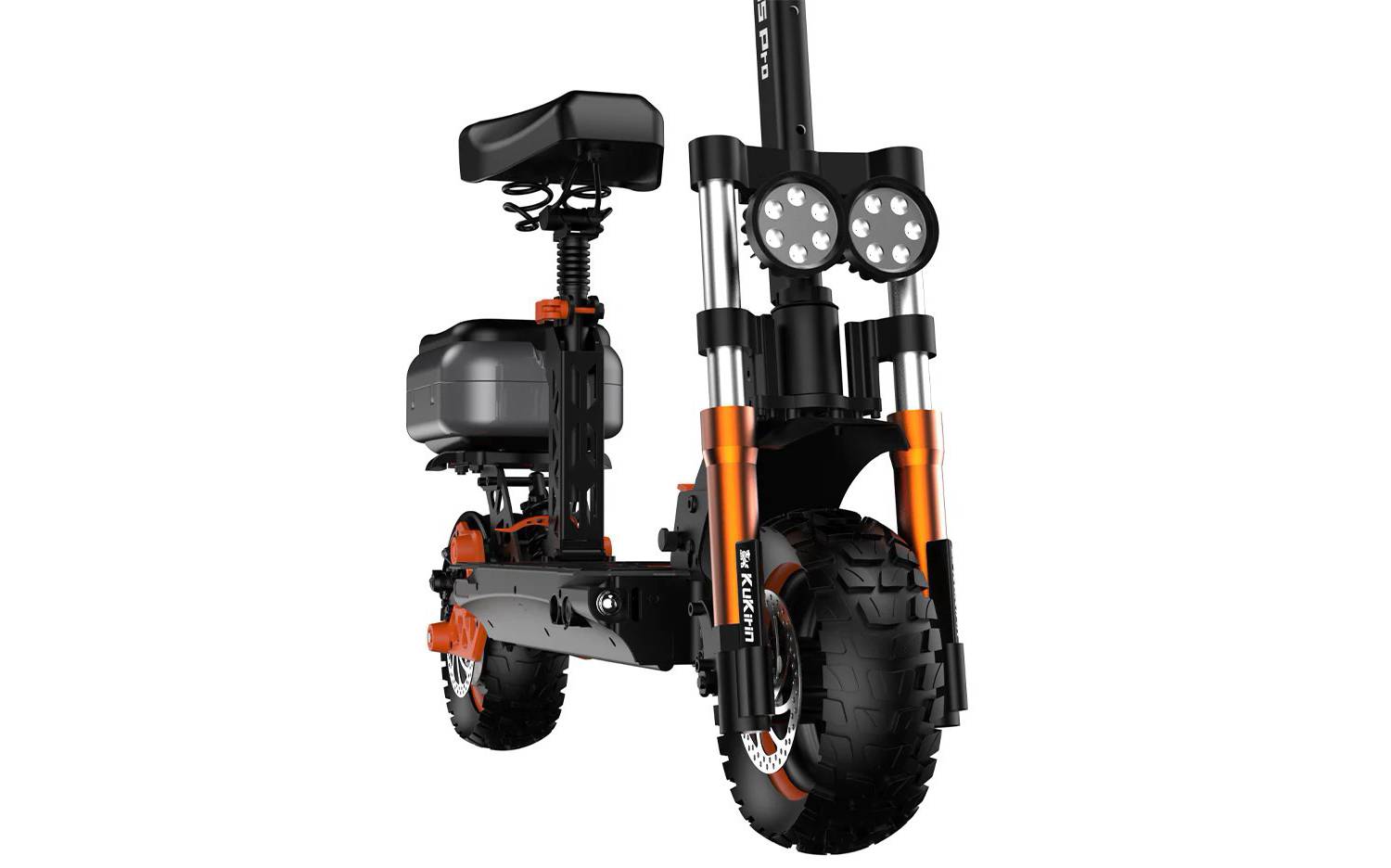Електросамокат із сидінням KUGOO KIRIN M5 Pro (1200 Вт; 20 Аh; 48 В), чорний 5