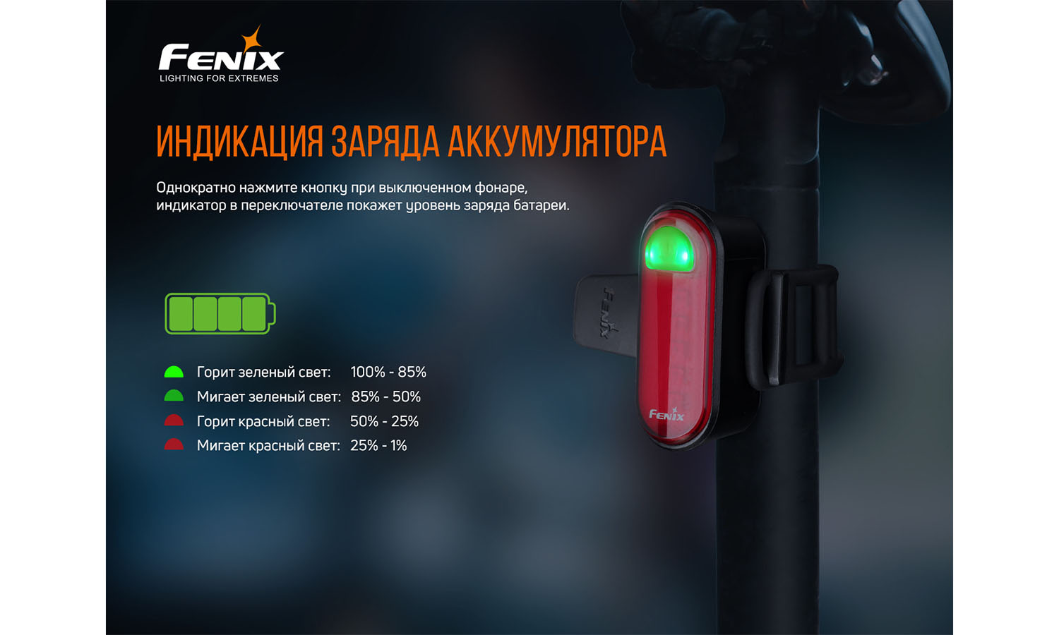 Велофара задняя Fenix BC05R V2.0 13 Велофара задняя Fenix BC05R V2.0 13