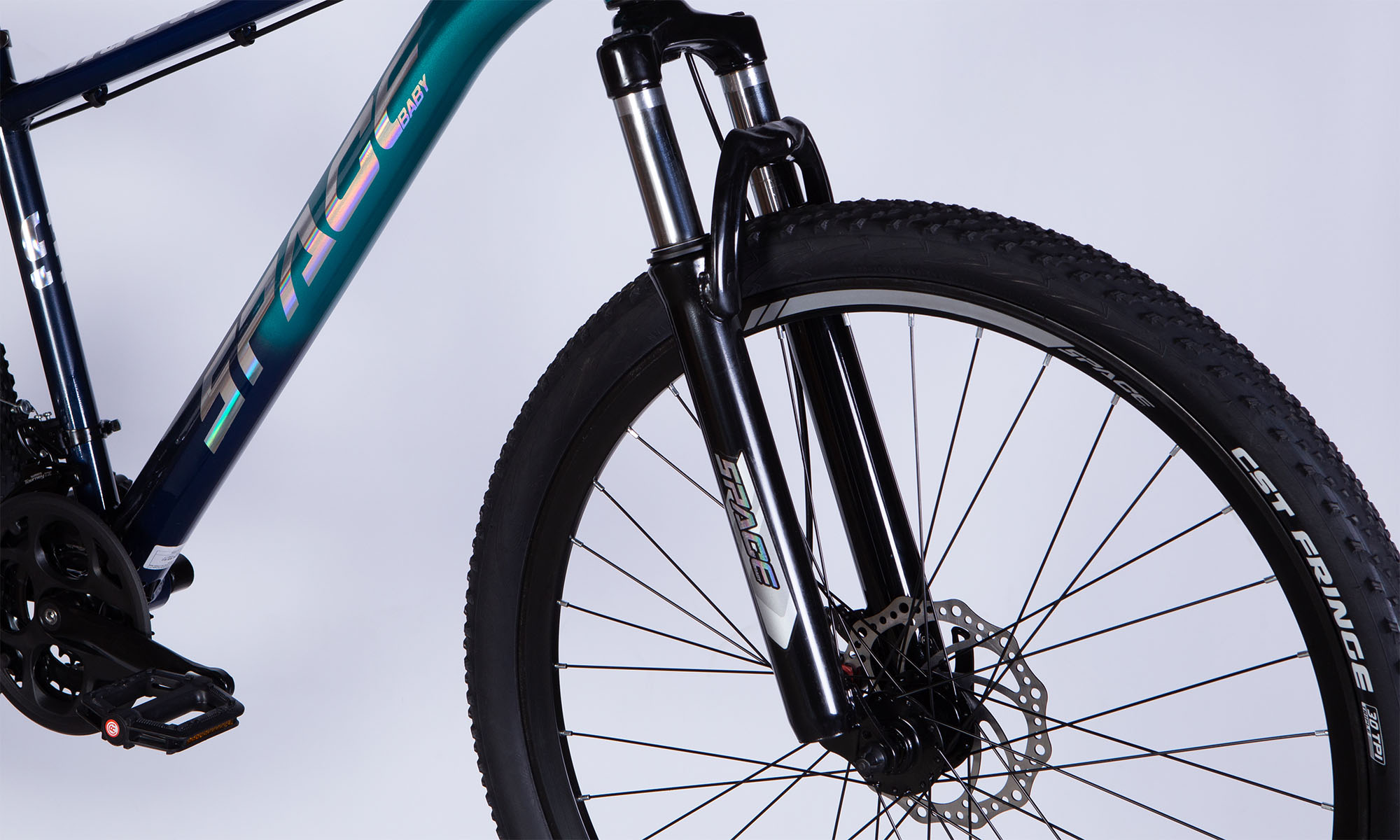 Велосипед SPACE PHAETON DD FR, 27.5", AL, розмір M, рама-17", 2025, синьо-зелений 2 Велосипед SPACE PHAETON DD FR, 27.5", AL, розмір M, рама-17", 2025, синьо-зелений 2