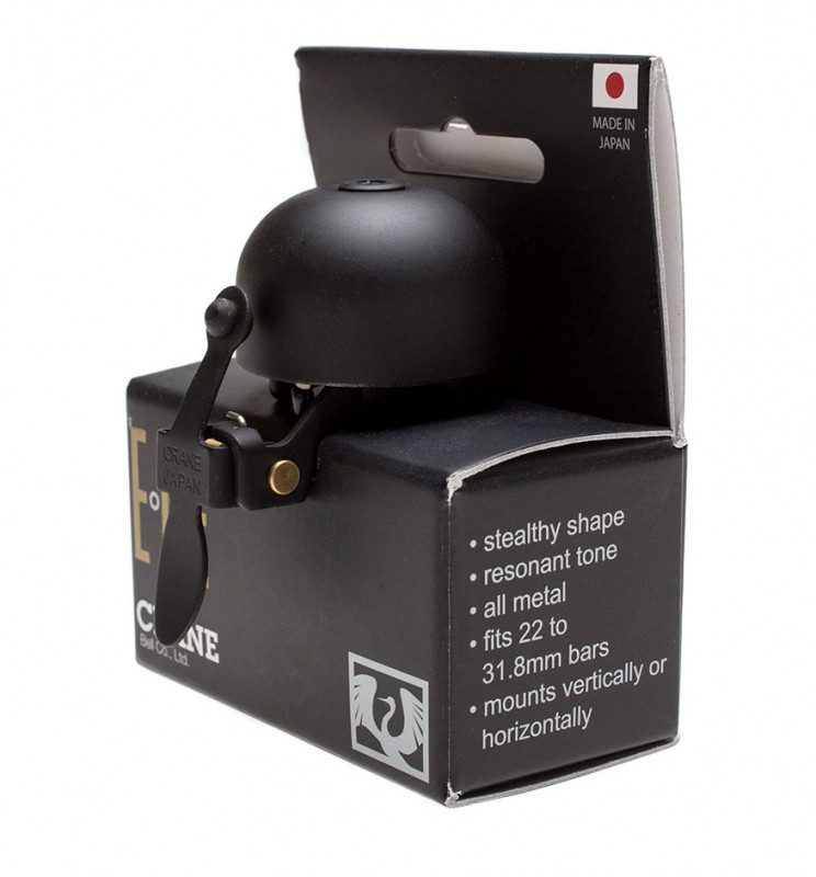 Звонок E-NE CRANE, All Stealth Black, 37мм алюминий, скоба 3 Звонок E-NE CRANE, All Stealth Black, 37мм алюминий, скоба 3