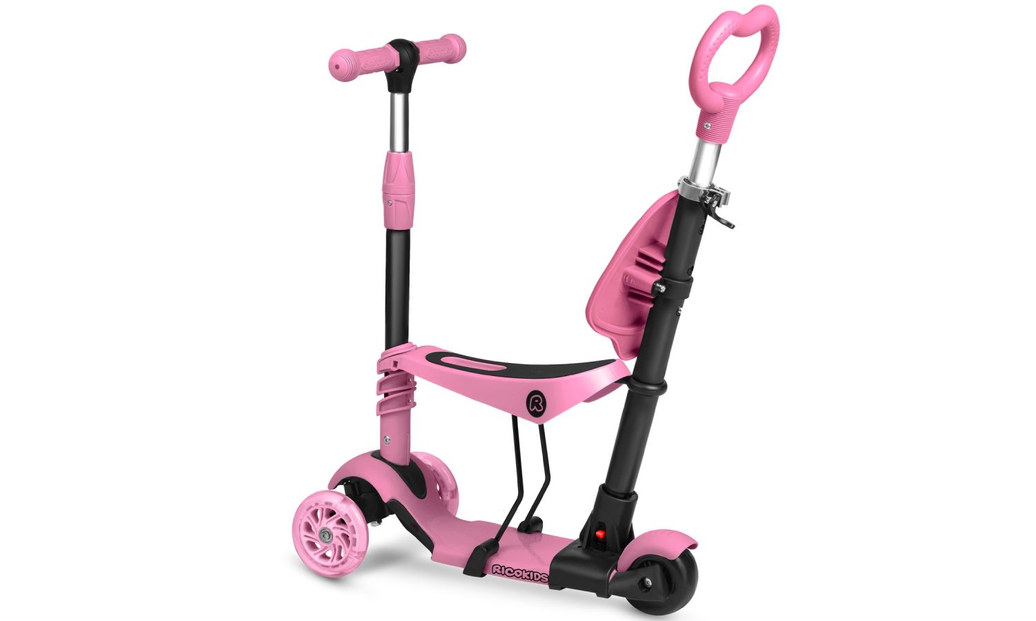 Самокат дитячий триколісний Ricokids Piko рожевий 15 Самокат дитячий триколісний Ricokids Piko рожевий 15