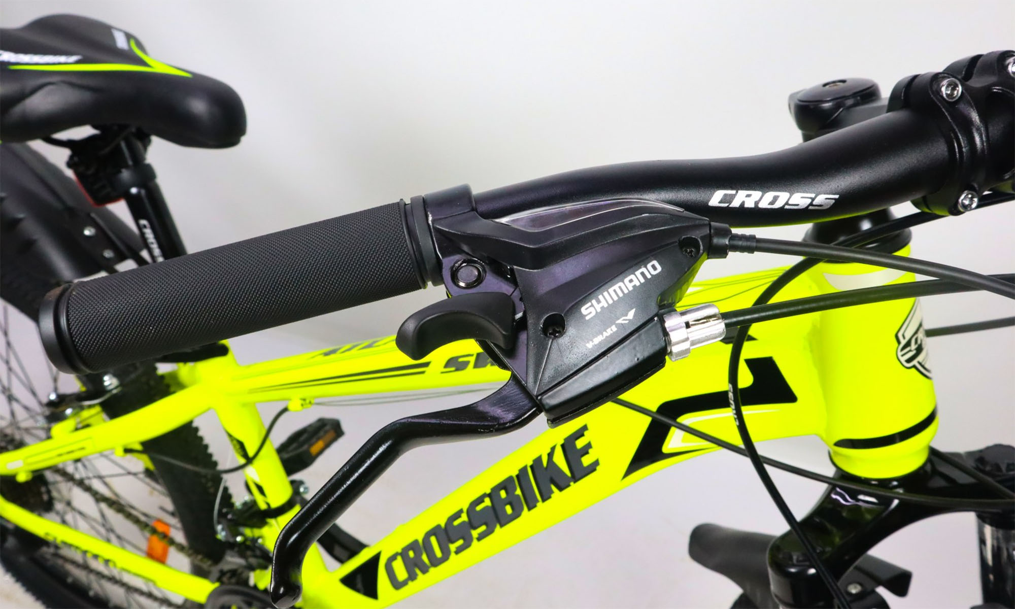 CrossBike Atlas 24 "12" Неонове жовто-чорний велосипед 4 CrossBike Atlas 24 "12" Неонове жовто-чорний велосипед 4
