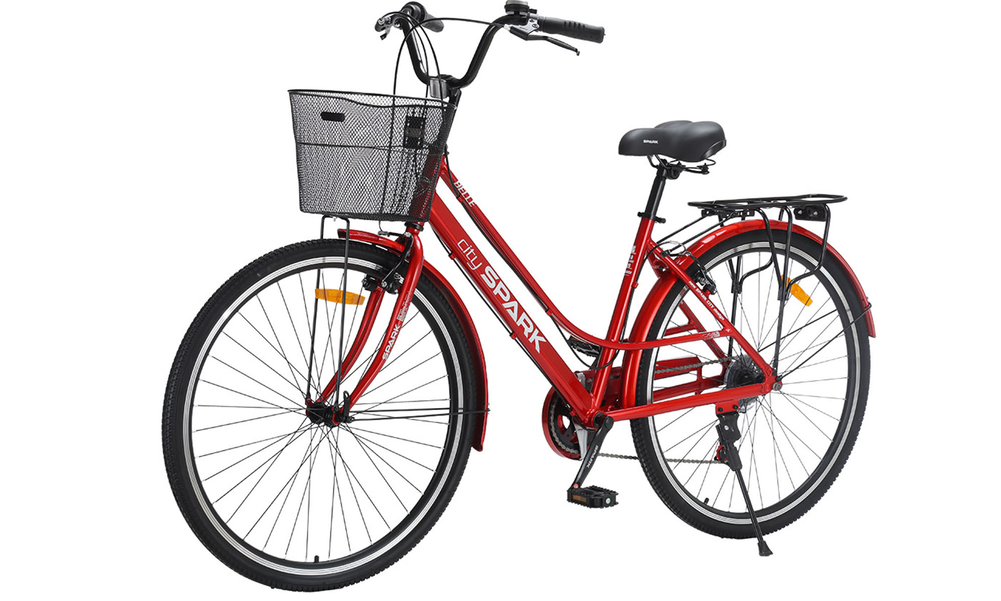 Велосипед SPARK CITY BELLE 28", размер L, рама 18", год 2026, красный 3