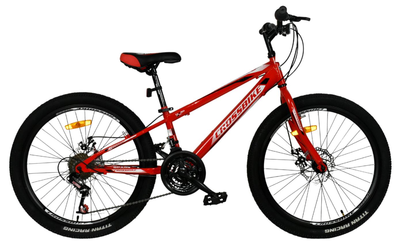 Фотография Велосипед CrossBike SPARK AD 24" размер XXS рама 11 2022 Красный