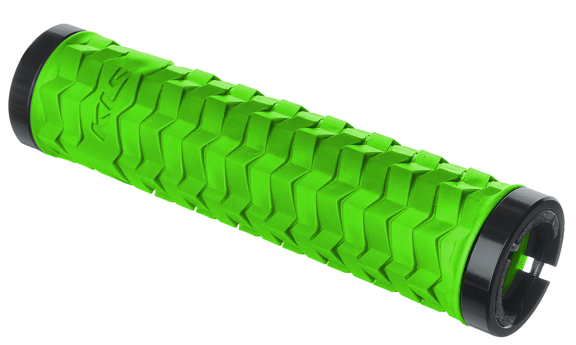 Ручки на руль с двумя замками KLS Poison Double LockOn зеленый Ручки на руль с двумя замками KLS Poison Double LockOn зеленый