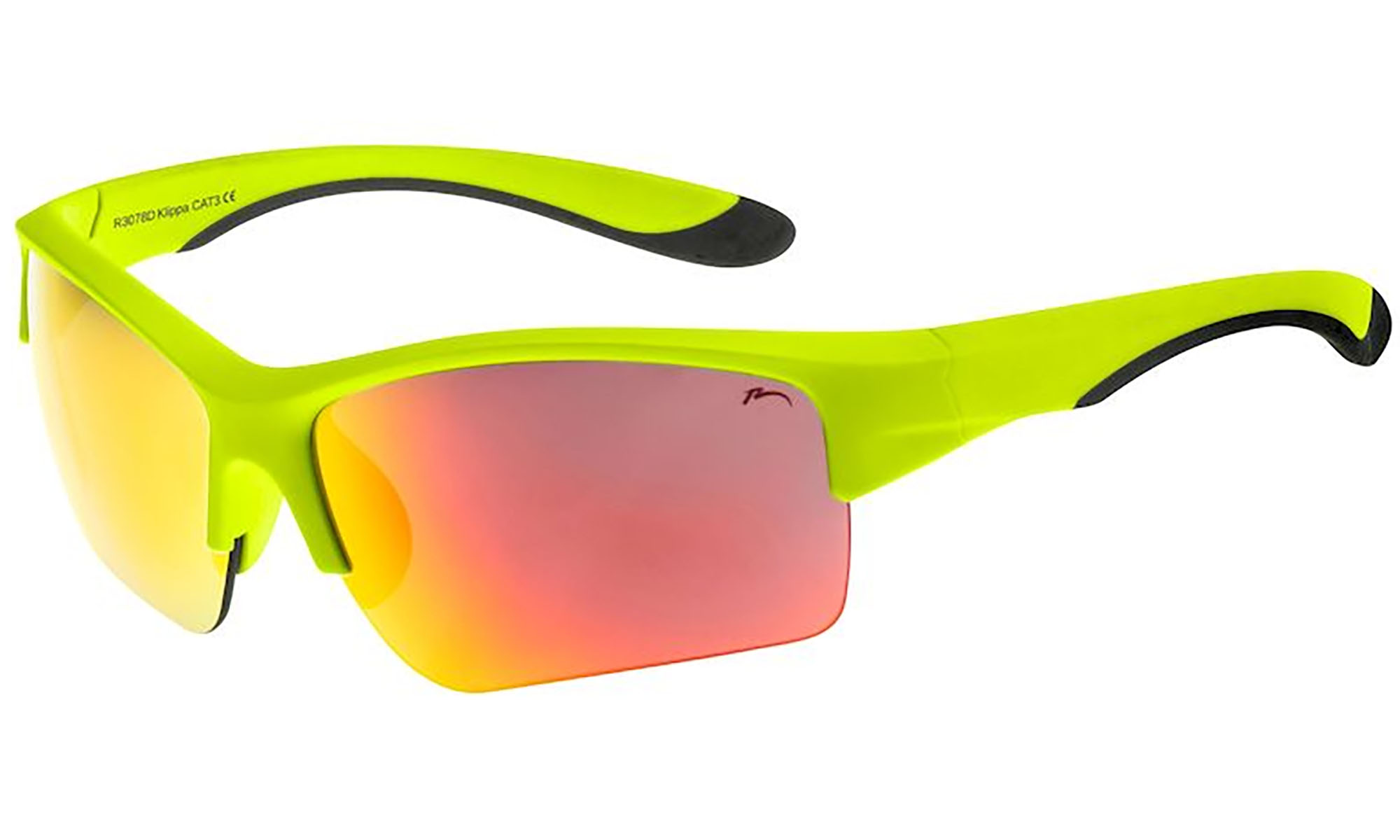 Окуляри дитячі Relax Klippa неонові/зелені матові, лінза smoke (PC ), black red revo, кат. 3 Окуляри дитячі Relax Klippa неонові/зелені матові, лінза smoke (PC ), black red revo, кат. 3