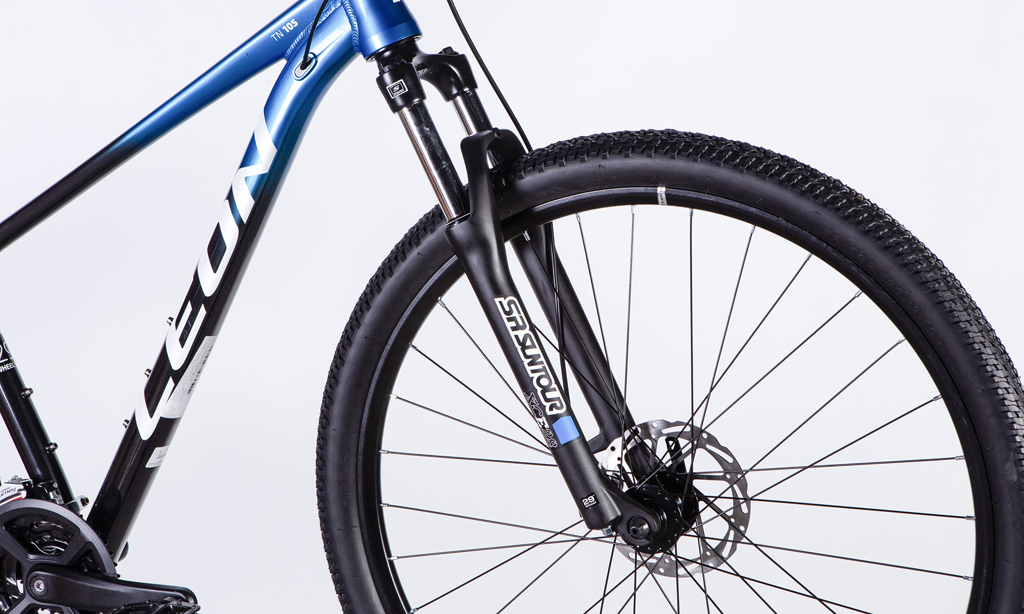 Велосипед Leon TN 105 DD CS 29", розмір M, рама 17", рік 2025, синьо-чорний 6