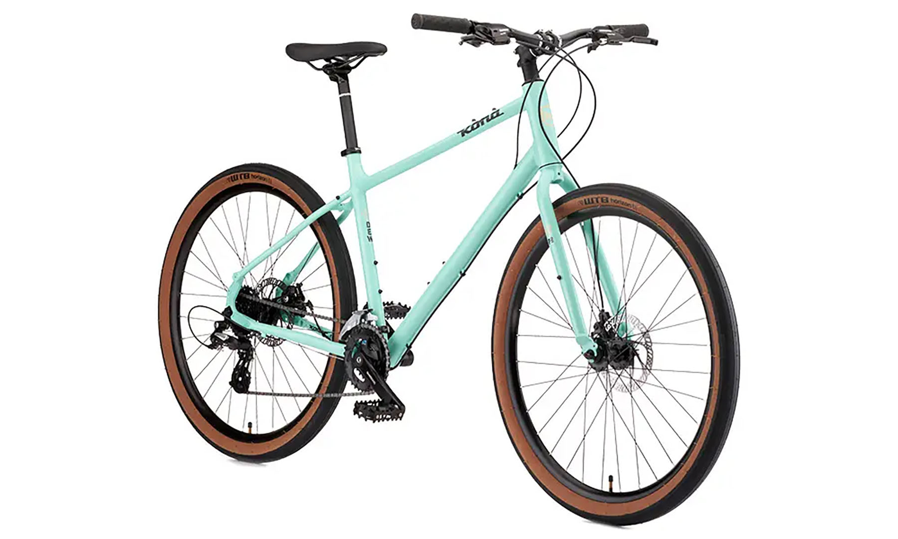 Фотография Велосипед дорожный Kona Dew Green 27.5" размер рамы L, 2022, Mint Green (мятный) 8