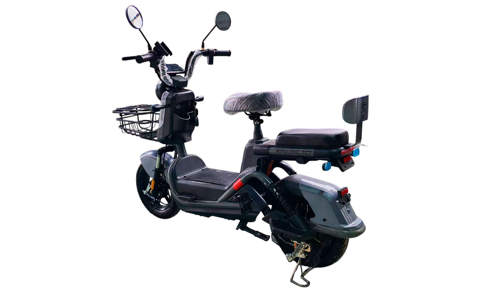 Велосипед с электромотором SPARK R7 10", размер One Size, рама 14", 60V/800W/25Ah, год 2026, серый 2 Велосипед с электромотором SPARK R7 10", размер One Size, рама 14", 60V/800W/25Ah, год 2026, серый 2