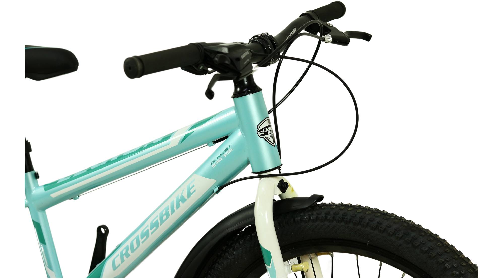 Фотографія Велосипед CrossBike Legion 24", размер XXS рама 11" (2024), Голубо-белый 3