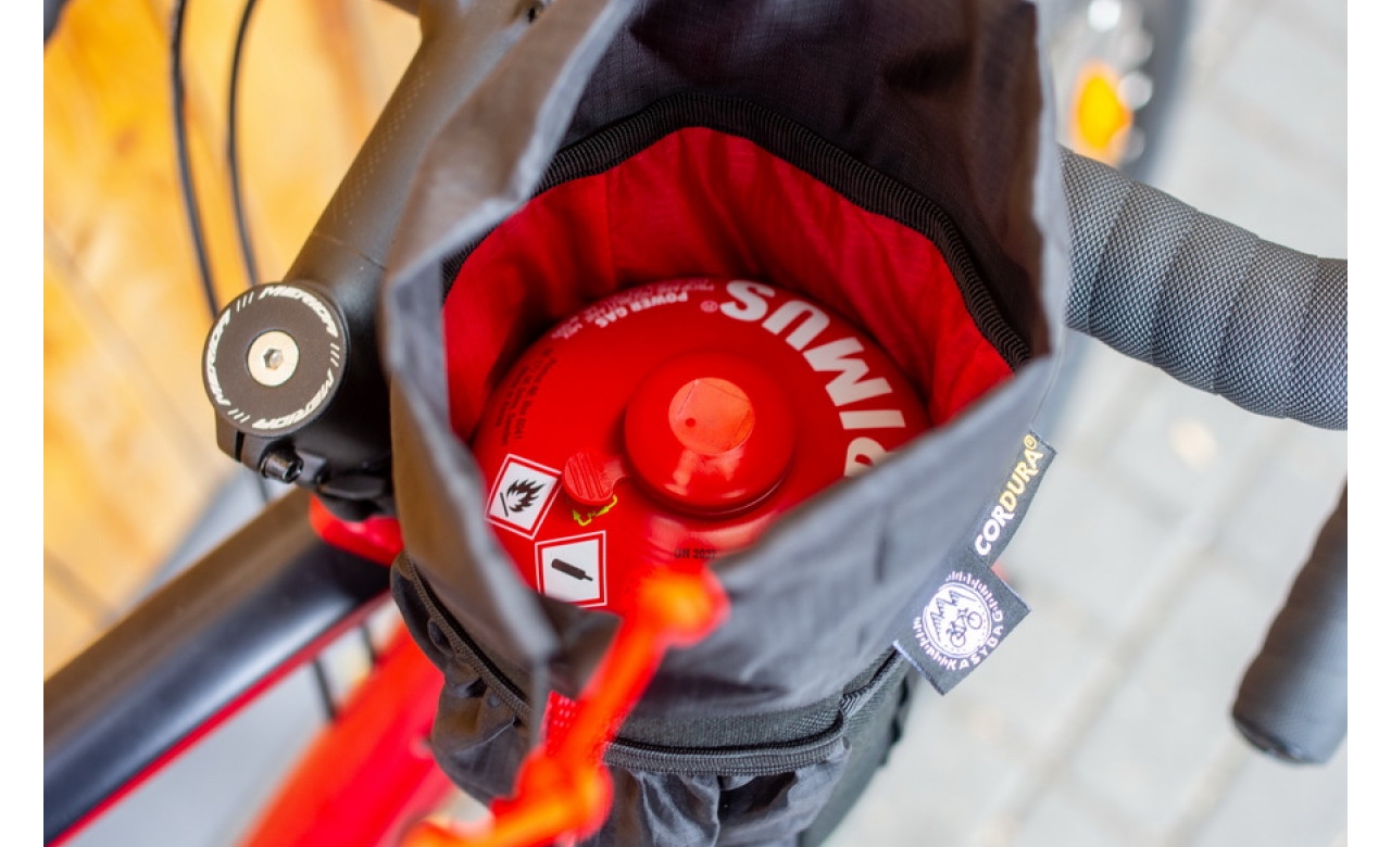 Сумка на кермо KasyBag Pocket Pack One hand (годівниця) Black-Orange 20