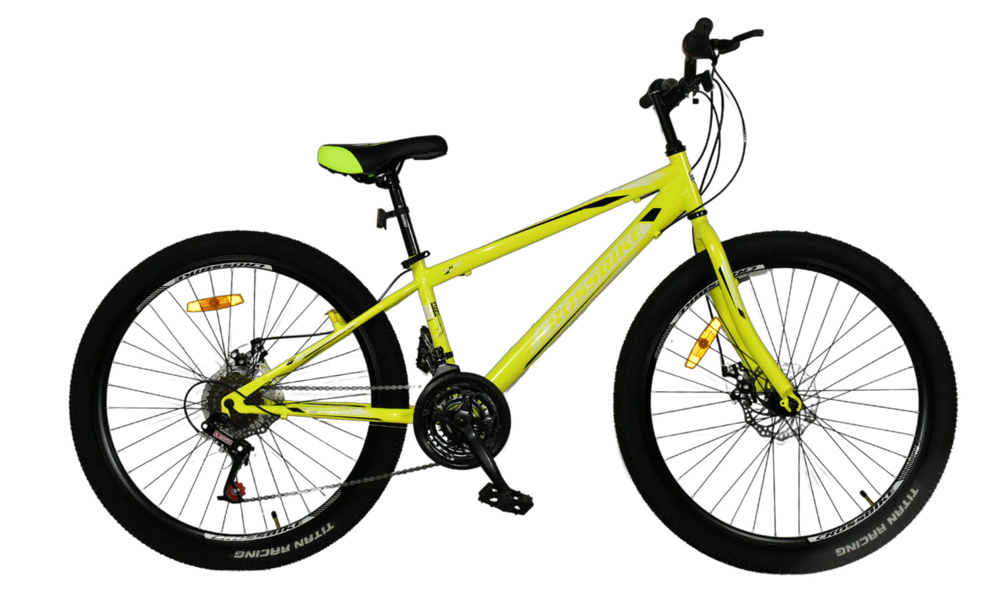 CrossBike SPARK AD 24 Велосипед 24 ", XXS розмір, кадр 11", 2023, неоно-жовтий 
