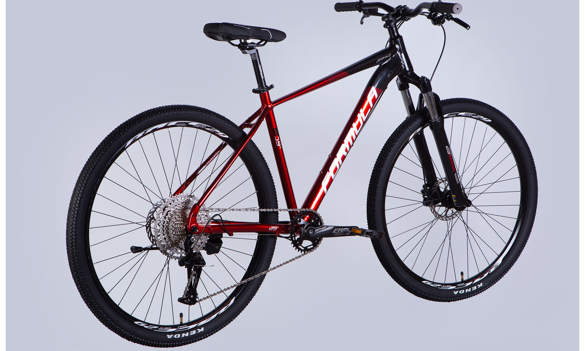Фотографія Велосипед Formula ZEPHYR EXPERT HDD 29", розмір XL, рама 21", 2025, чорно-червоний 6