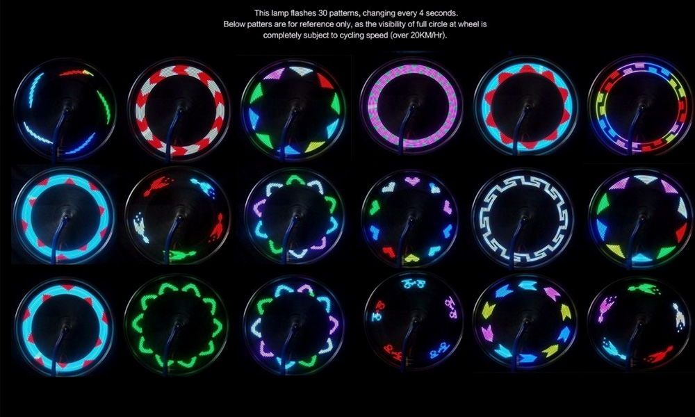 Підсвічування на спиці колеса BC-L02A LED з датчиком руху, живлення 1*ААА 2 Підсвічування на спиці колеса BC-L02A LED з датчиком руху, живлення 1*ААА 2
