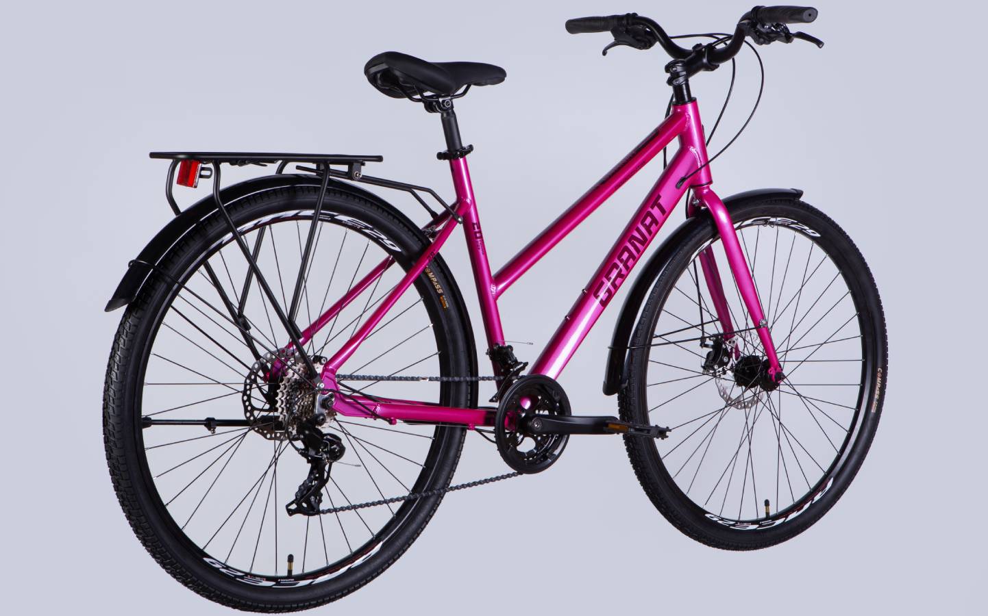 Велосипед Dorozhnik GRANAT W DD 28" розмір L рама 20" 2025 фіолетово-рожевий 3