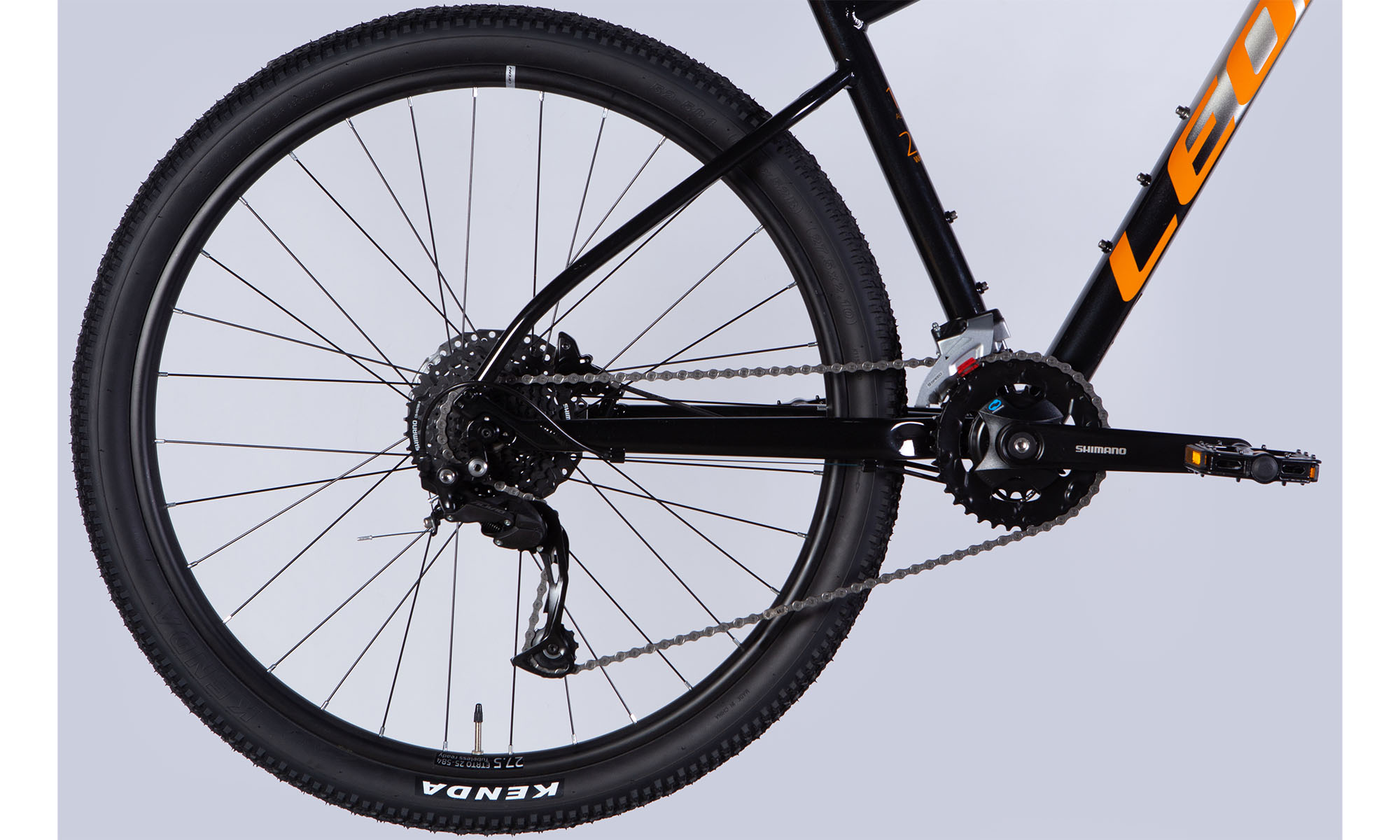 Велосипед Leon XC 80 HDD 27,5", размер L, рама-20", 2025, серебристый с черным  3