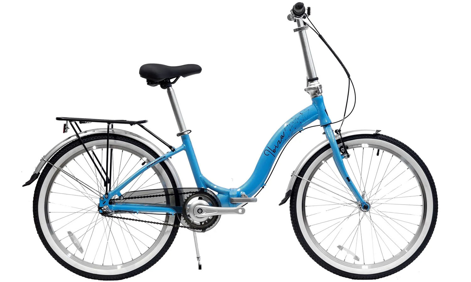 Фотография Велосипед cкладной Winner IBIZA 24", рама One Size, 2024, синий