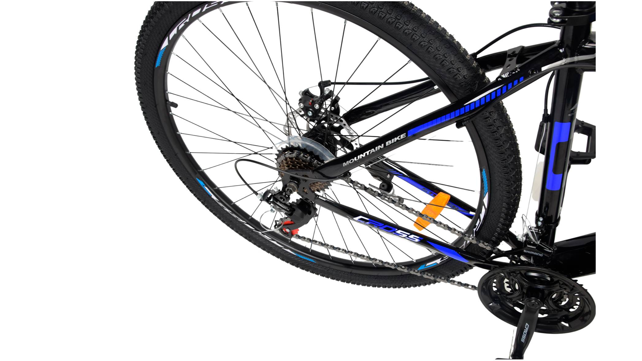Фотографія Велосипед CROSS Stinger 27.5", розмір M рама 18" (2023), Чорний-Синій 2