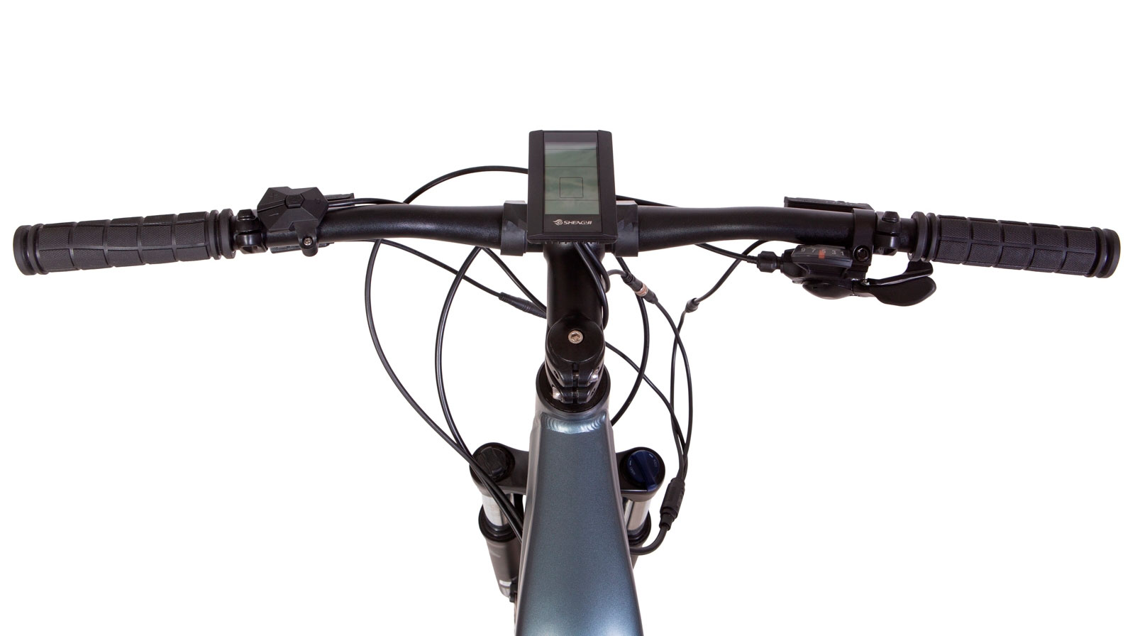Фотографія Електровелосипед Leon OXFORD 27,5" 500Вт 48В дисплей, САП, 12.8Ач вбудована батарея, 2023 темно-сірий 5