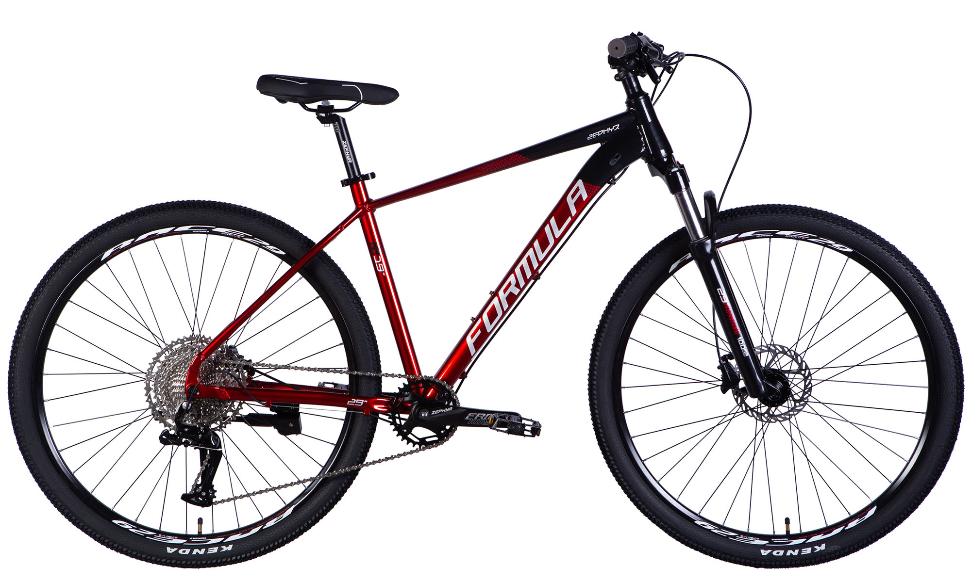 Фотографія Велосипед Formula ZEPHYR EXPERT HDD 29", размер L, рама-19", 2025, черно-красный